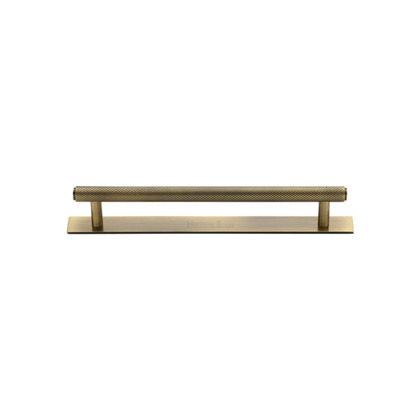 Heritage Brass Heritage Pull Knurled Design with Plate